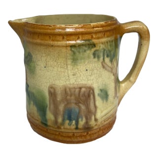 Antique Roseville Pottery Milk Pitcher For Sale