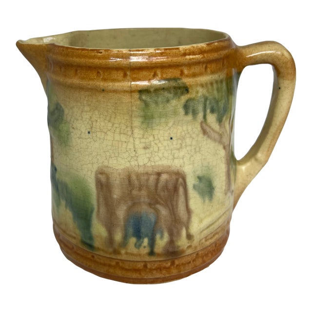 Antique Roseville Pottery Milk Pitcher For Sale