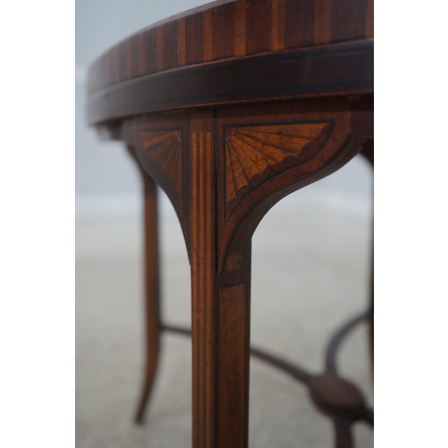 Baker Historic Charleston Mahogany Tray Top Table For Sale - Image 13 of 15