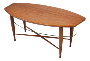 Coffee Table in Teak & Glass, Denmark, 1960s