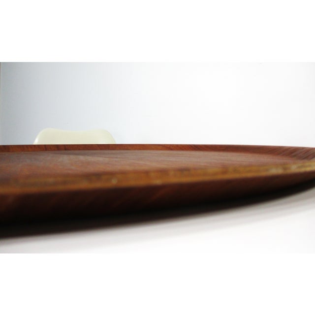 Very Large Teak Tray in the Style of Fritz Hansen Made in Sweden For Sale In Cincinnati - Image 6 of 8