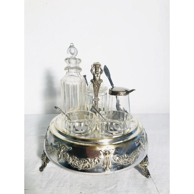 Antique Silver-Plated Table Service Set, 1900s, Set of 8 For Sale - Image 12 of 16
