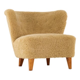 Easy Chair from Ab Erik Ek's Snickerifabrik, Malmö, Sweden, 1940s For Sale