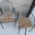 Gray Mid 20th Century Steel and Rush Curved Armchairs Stackable Set of 6 For Sale - Image 8 of 12