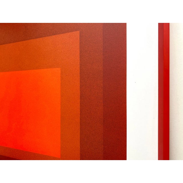 Josef Albers Foundation Lithograph Print Framed Mid Century Modernist Poster " Homage to the Square : Mma-2 " 1970 For Sale - Image 10 of 12