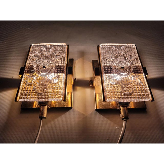 Vintage Wall Lamp by Carl Fagerlund for Orrefors, 1960s For Sale - Image 10 of 14