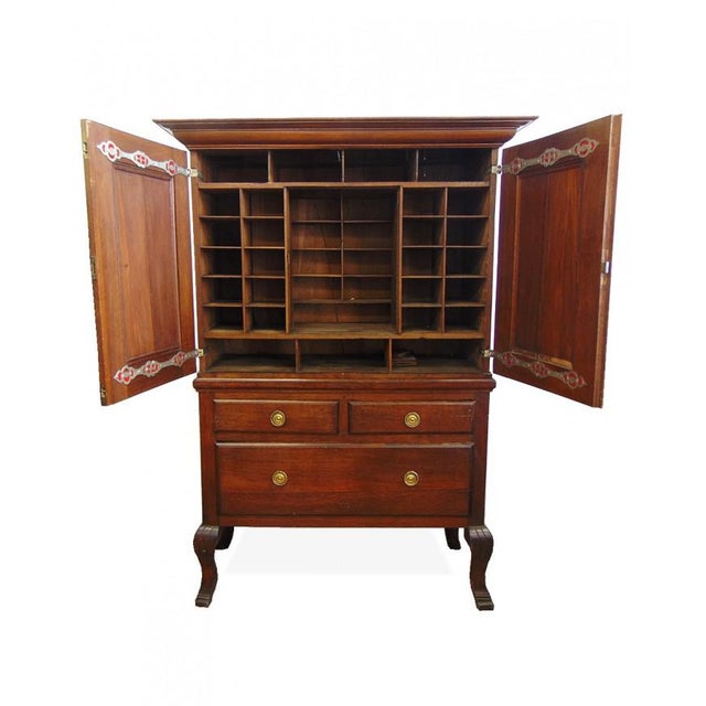 Wood Antique Swedish Pharmacy Cabinet, 1750s For Sale - Image 7 of 7