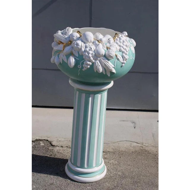 Column in Enameled Ceramic by Tommaso Barbi, Italy, 1970s For Sale - Image 6 of 10