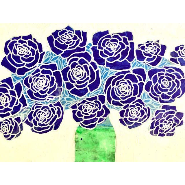 Part of my Rose series. Acrylic on heavy canvas textured paper. A completely unique and original artwork. COA included....