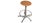 Brown Industrial Technical Stool in Wood and Metal, 1970s For Sale - Image 8 of 13