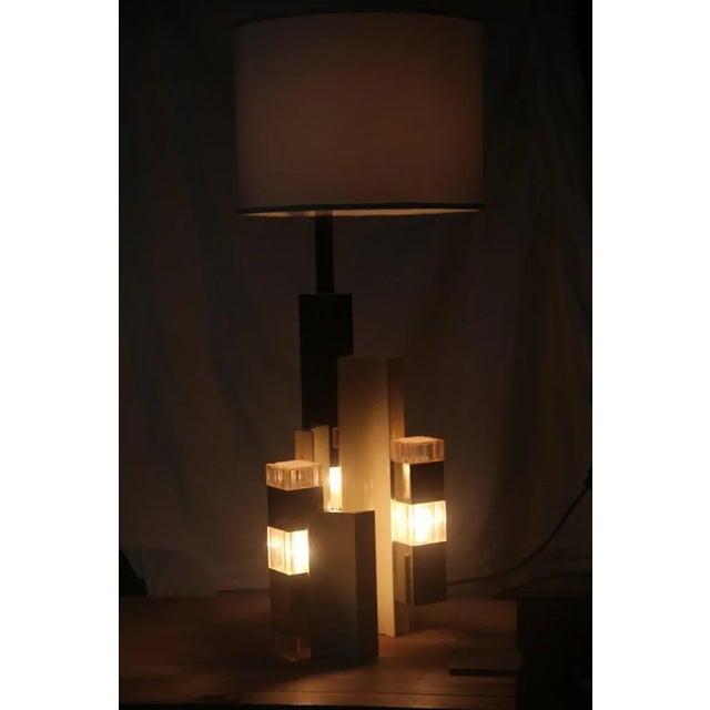 Sculptural Table Lamp by Gaetano Sciolari, 1970s For Sale - Image 15 of 18
