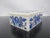 Mid 20th Century Taj Mahal White Marble Lapis Lazuli Flower Inlaid Jewelry Trinket Box With Lid For Sale - Image 5 of 12
