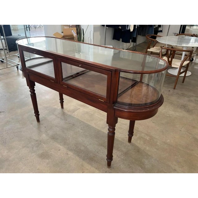 English Mahogany Display Cases For Sale - Image 3 of 9