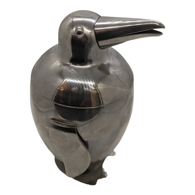 Vintage Emperor Penguin Ice Bucket Stainless Steel Chairish