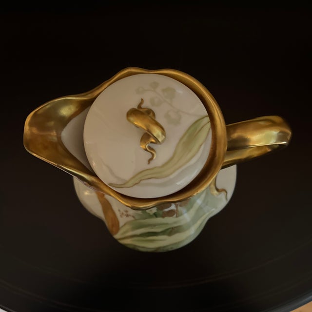 Antique Limoges Old Abbey Signed Tea Pot For Sale In New York - Image 6 of 8