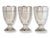 A rare and historically rich set of twelve U.S. Navy silver-plate goblets, each individually engraved with the name of a...