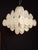 Vintage Alabaster White Murano Glass Disc Chandelier in the style Mazzega, Venice, Italy, 1981 For Sale - Image 10 of 10