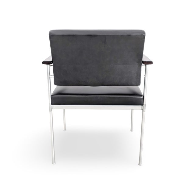 Vintage Chairs in Leather from Lübke, Set of 5 For Sale - Image 6 of 12