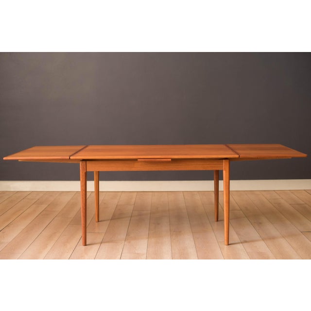 Mid-Century Modern Vintage Danish Modern Niels Otto Moller Teak Extension Dining Table For Sale - Image 3 of 17
