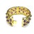 Bochic “Capri” Vintage Amethyst & Multi Color Gem & Cuff - 18K Gold & Silver For Sale - Image 9 of 12