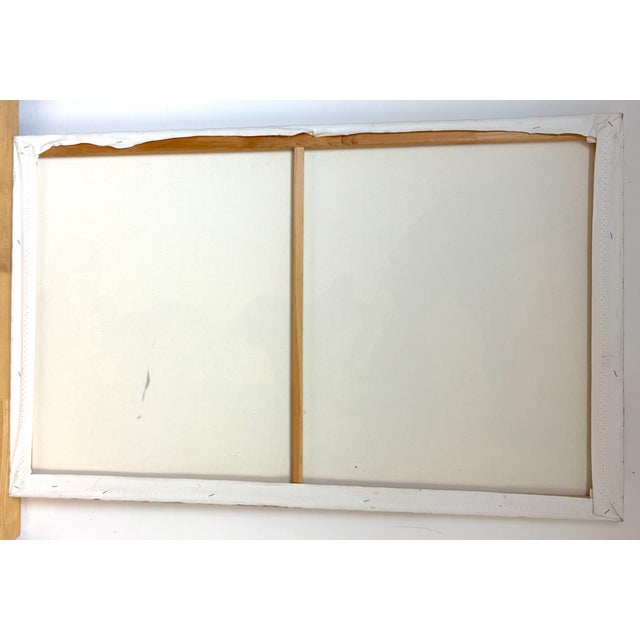 Textile “The Pile-Up: 1930s Football”Mid-Century Oil on Canvas by T. Byrne, 30" x 48" For Sale - Image 7 of 18