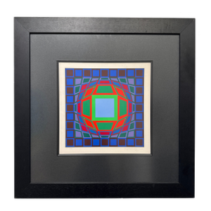 Victor Vasarely Microcosmos Vintage Print