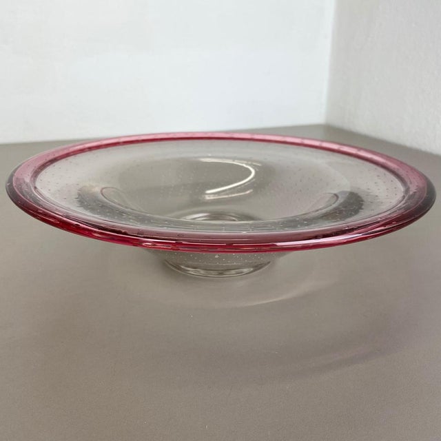 German Glass Bowl by Karl Wiedmann for WMF, 1960s For Sale - Image 14 of 18