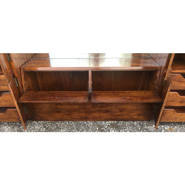 Henredon Scene One Queen Size Bedroom Wall Unit With ...
