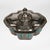 Silver Antique Moroccan Folk Art Polychrome Lidded Tea Caddy Storage Box Hand Tooled For Sale - Image 8 of 15
