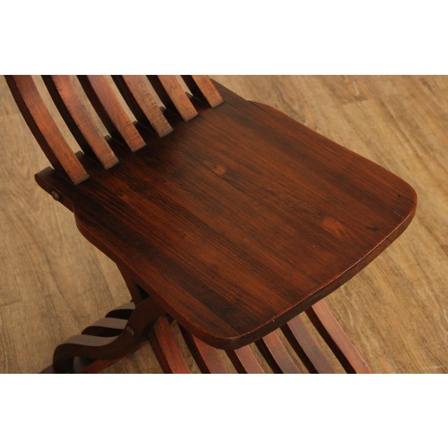 Italian Renaissance Revival Style Savonarola Side Chairs For Sale In Philadelphia - Image 6 of 12