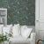 Mid-Century Modern Sample - Borastapeter Flora Wallpaper in Spruce For Sale - Image 3 of 4
