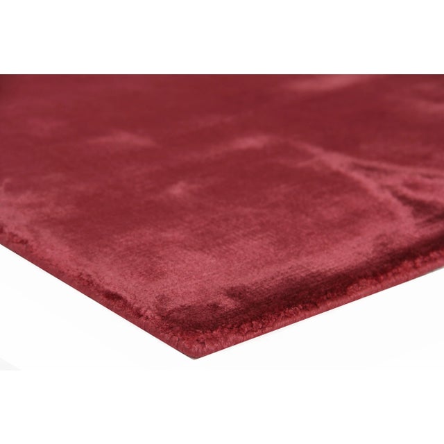 Exquisite Rugs Durham Hand loom Viscose Red/Multi Rug-12'x15' For Sale In Los Angeles - Image 6 of 8