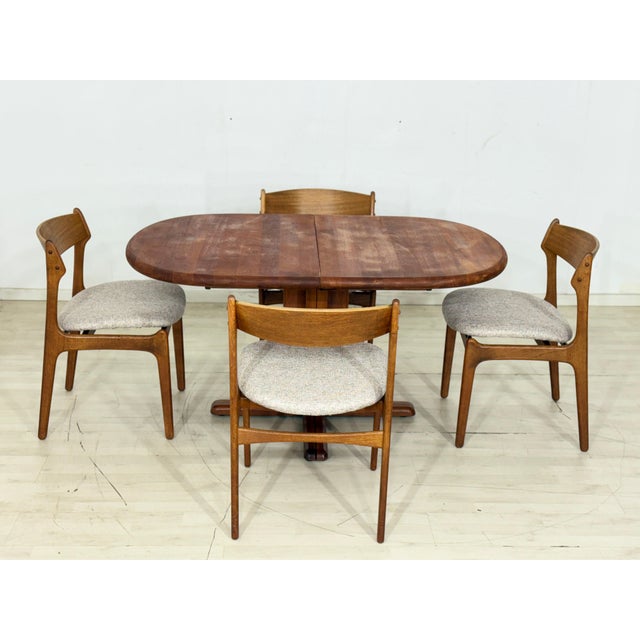 Brown Extendable Dining Table in Teak from Dyrlund For Sale - Image 8 of 9
