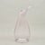 Vintage Mid Century Modern Pale Amethyst Hand Blown Art Glass Vase With Sculptural Curved Neck For Sale - Image 4 of 8