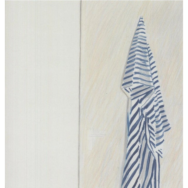 Pop Art 2020 David Hockney 'Park Hotel Munich' Pop Art Blue,White,Brown Denmark Offset Lithograph For Sale - Image 3 of 5