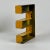 Vintage Metal Porcelain Enamel Letter 'E' Sign in Blue & Yellow For Sale In New York - Image 6 of 7