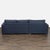 2010s Room and Board Dark Blue Sectional Sofa With Chaise For Sale - Image 5 of 8