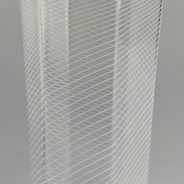 Vintage Reticello Glasses by Carlo Scarpa for Venini, 1938, Set of 9 For Sale - Image 12 of 13