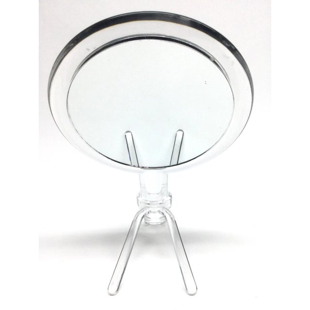 Vintage 90’s Lucite Hand Mirror Set Unique For Sale - Image 9 of 11
