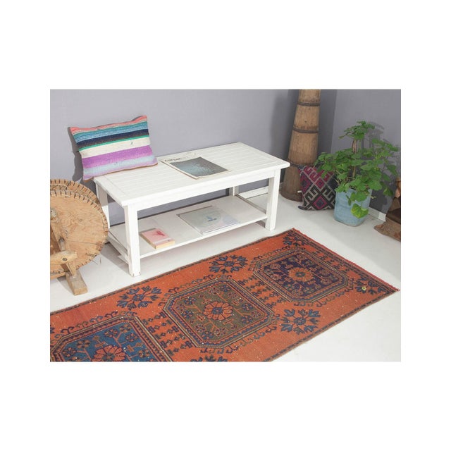 Vintage Decorative Turkish Runner Rug - 3`0" X 10`2" For Sale In Los Angeles - Image 6 of 6