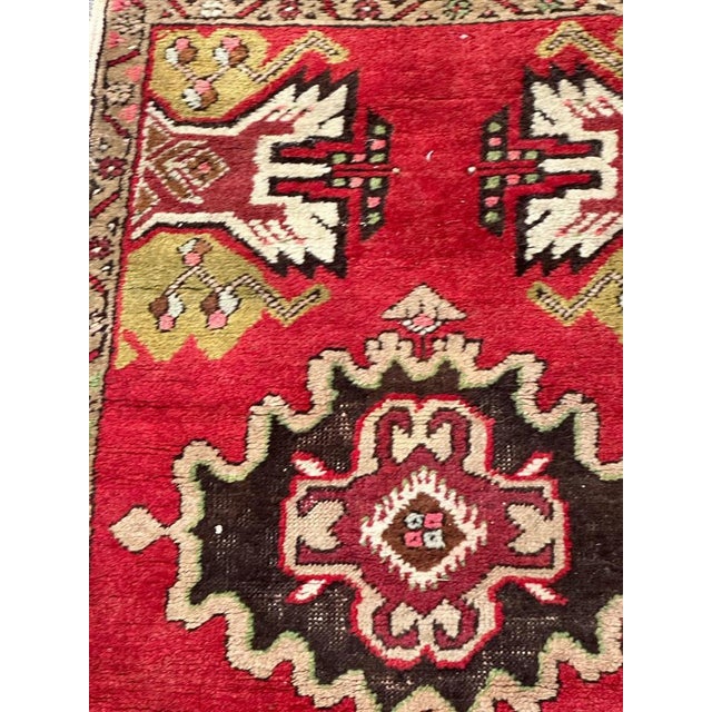 Small Vintage Turkish Bobyrugs Yastik Rug, 1970s For Sale - Image 6 of 16
