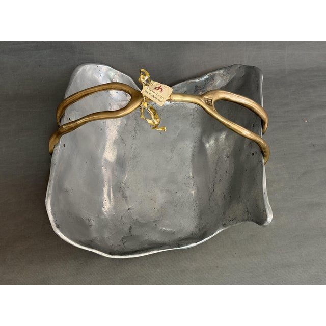 David Marshall, original David Marshall fireplace log basket, made of iron and brass. original in good condition, shows...