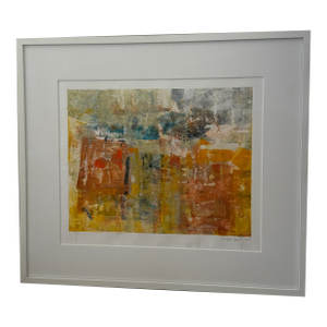 Framed Julia Valdés Borrero Blockprint
