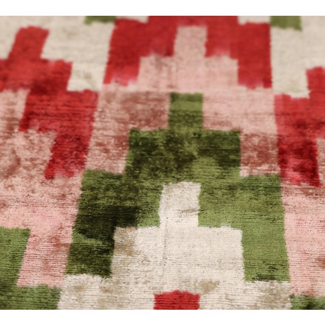 "Introduce an element of organic warmth and artisanal heritage to your interiors with this masterfully hand-knotted silk...