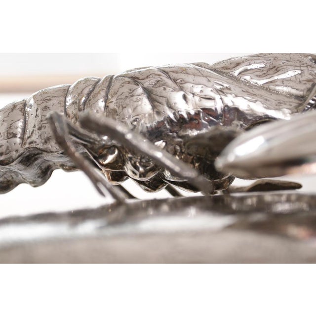 King Size Lobsters Dish in Silver-Plating by Franco Lapini, 1970s For Sale - Image 17 of 18