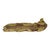 Rare inkwell with pen holder made of patinated and gilded bronze, a handmade art object entirely in the typical Art...