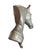 Highly detailed, heavy cast aluminum effigy of a horse head. A interesting vintage piece of wall decor. 14¼" x 10½" x 2"