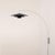 Nova Rancho Mirage Wall Mounted Arc Lamp, Fleur Matte Black/Silver Shade, Black Body For Sale - Image 4 of 7