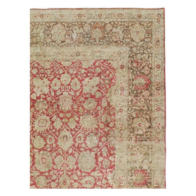 Galerie Shabab Collection Early 20th Century Persian Tabriz Carpet For Sale - Image 4 of 10