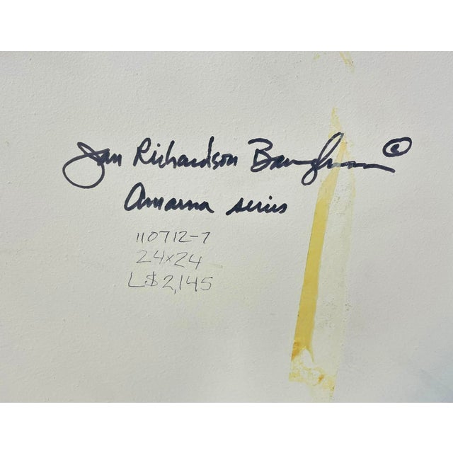 Sam Richardson “Amana Series” Abstract Painting on Board, American Abstract For Sale - Image 18 of 18